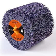 Abrasive Drawing Wheel 36 Grit Surface Conditioning Tool 120 x 100 x 19 mm Polishing Burnishing Wheel for Metal Wood Finishing and Polishing Purple