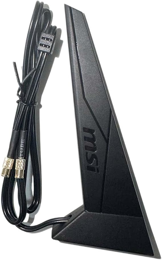 High Gain 9DBI WiFi 7 6e Antenna Magnetic Base with New Interface for MSI X870 B850 Z890 Motherboard Replaceable Dual Band EZ Connector Wi-Fi 7 Antennas for Gaming PC Desktop Computer