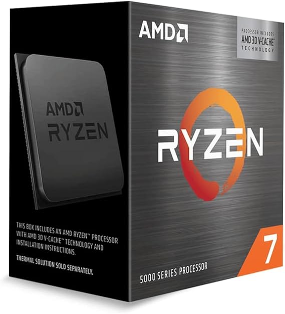 AMD Ryzen 7 5800X3D 8-core, 16-Thread Desktop Processor with AMD 3D V-Cache Technology