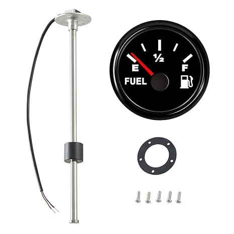 100TECH Marine Fuel Sending Unit 4" (240-33 ohms) Bundle Boat Fuel Level Gauge Marine(240-33 ohms)