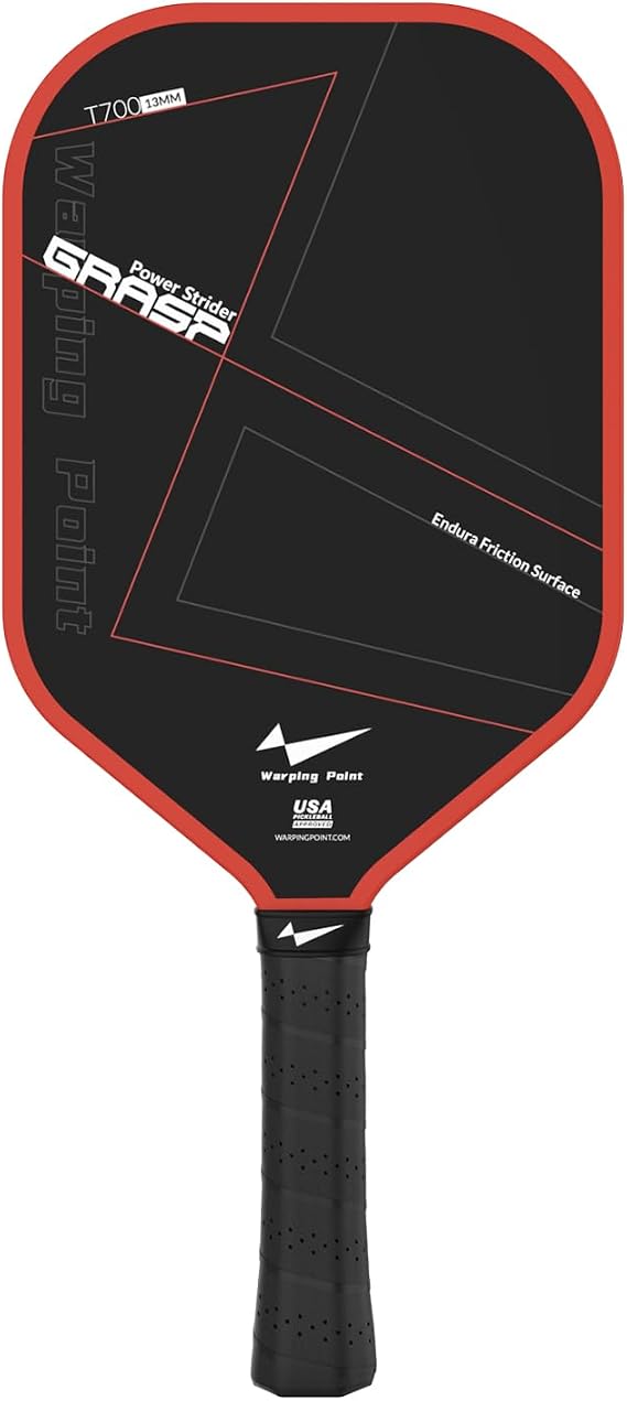Warping Point Pickleball Paddle, Premium Carbon Fiber Paddle Designed for Power, Spin and Control, USAPA Approved