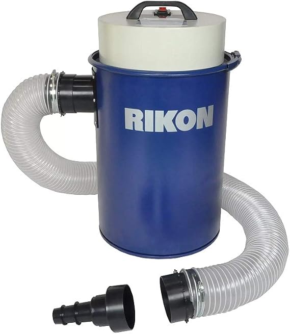Rikon Dust Extractor with Fittings & Wall Mount 12 Gallon Capacity