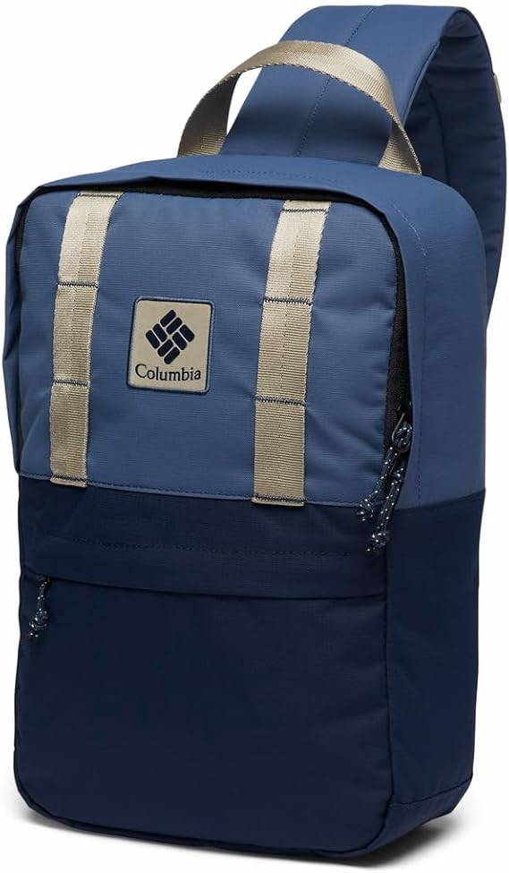 Columbia Unisex Trek 7L Sling Pack, Dark Mountain/Collegiate Navy, One Size