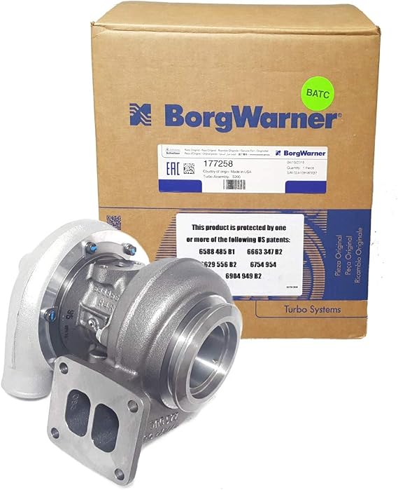 BorgWarner S200SX Turbo (177258), 83 A/R T4 Twin Scroll w/vband exit, 580 HP