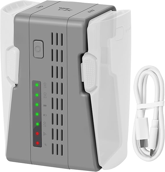 45W Dual Battery Charger with Storage Charge for DJI Neo 2 Drone | Two-Way Charging Hub,Fast Charge Two Batteries Accessories