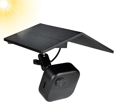 Solar Panel for Blink Camera Outdoor 4 (4th Gen) /2K+/3rd Gen/XT/XT2, Perfect View Angle for Wireless Blink Camera, (Black),(Camera Not Included)