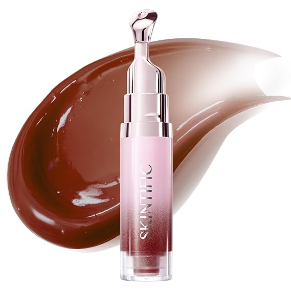 SKINTIFIC Brightening Lip Serum, Hydrating & Plumping (08U Cinnamon Rose)