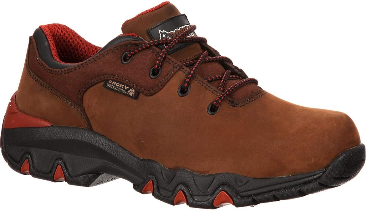 Rocky Work Shoes Mens 3" Bigfoot Waterproof Oxford 10 XW Brown RKYK066