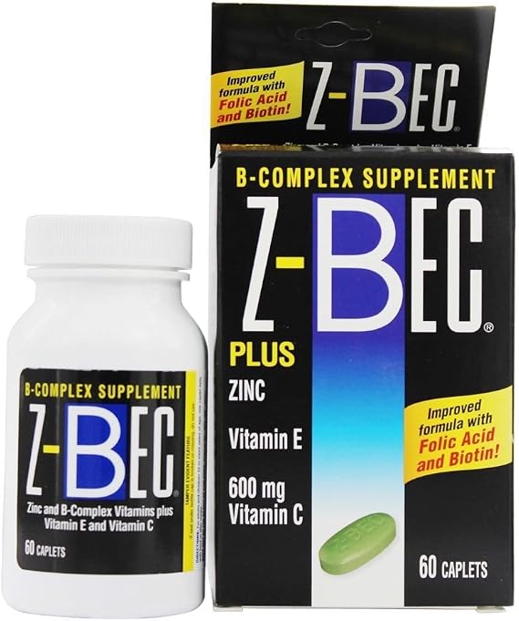 INVERNESS MEDICAL INC. Z - Bec Tablets Plus Zinc Complete B-complex Supplement Tablets - 60 Tablets