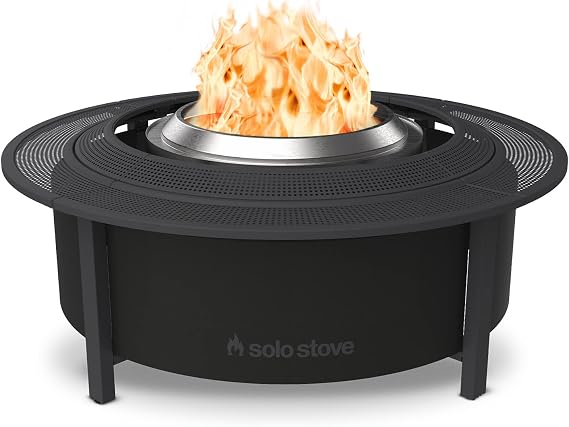 Solo Stove 52.6" Fire Pit Surround | Protective Barrier & Outdoor Tabletop