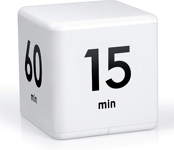 Cube Timer, Cube Kitchen Timer, Gravity Sensor, Flip Timer, Cube Countdown Timer, 2.6 Inch Kids Timer, Square, Workout Timer, Exercise Timer, Game Timer, 15-20-30-60 Minutes, Time Keeping, White | 授業 キッチン 勉強 ワークアウト 料理 デスクタイマー 時間管理用 15 20 30 60分 カウントダウンツール