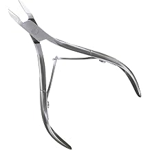 Stainless Steel Cuticle Trimmer, Double Spring Nail Nipper, Sharp Blade Manicure Tool, SUNDEN SD1802