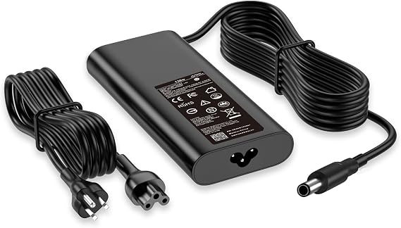 130W Laptop Charger 4.5mm Compatible with Dell XPS 15 7590 9530 9550 9560 9570 Compatible with Precision M3800 M2800 5510 5520 5530 5540 HA130PM130 DA130PM130 Laptop Power Supply Cord