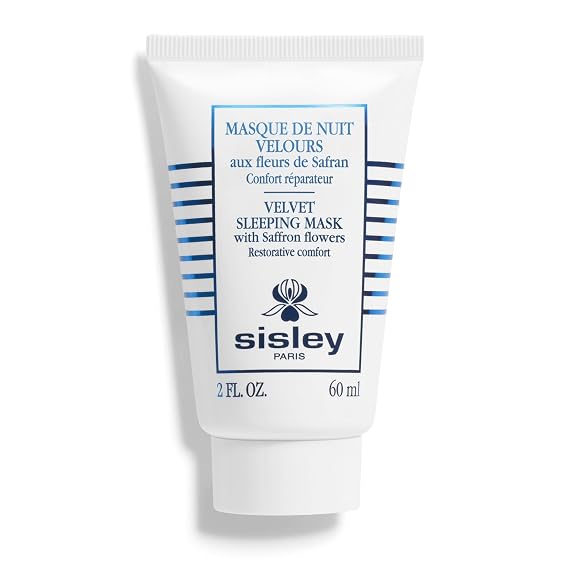 Sisley Paris Velvet Sleeping Mask with Saffron Flowers - 60 mL - Soothing, Restorative Overnight Skin Care Face Mask for Soft, Radiant Skin - For Dry Skin