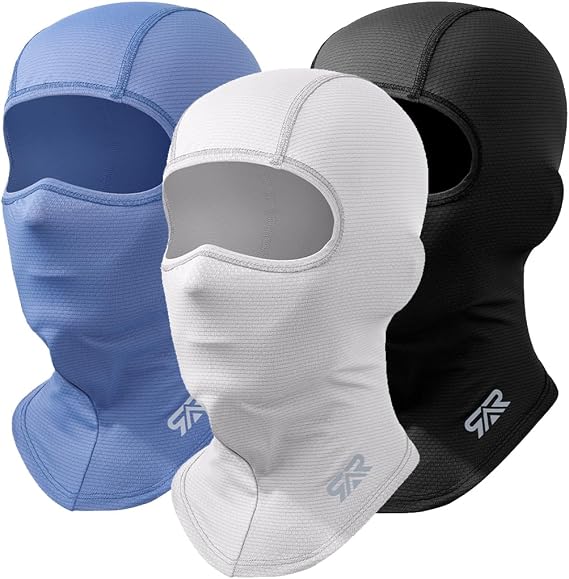 3 Pieces Balaclava Face Mask Breathable Sun Protection Motorcycle Outdoor Sport Full Face Cover for Men and Women