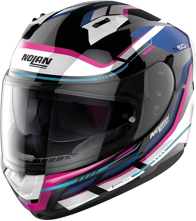 Nolan N60-6 Lancer 065 Indoor Motorcycle Helmet Black Blue XL