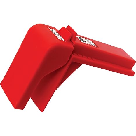 Zing Green Products Lockout Safety Supply 7251 Ball Valve Lockout, 2" - 8" Diameter, Red