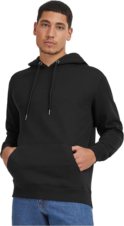 Urban Classics Mens Hoody TB1592 Basic Sweat Hoody Color: Black in Size: X-Large