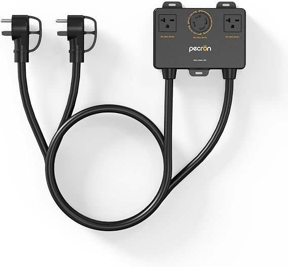 PECRON Double Voltage Hub for E3600LFP Power Station, 240V Double Voltage Box Up to 7200W Max