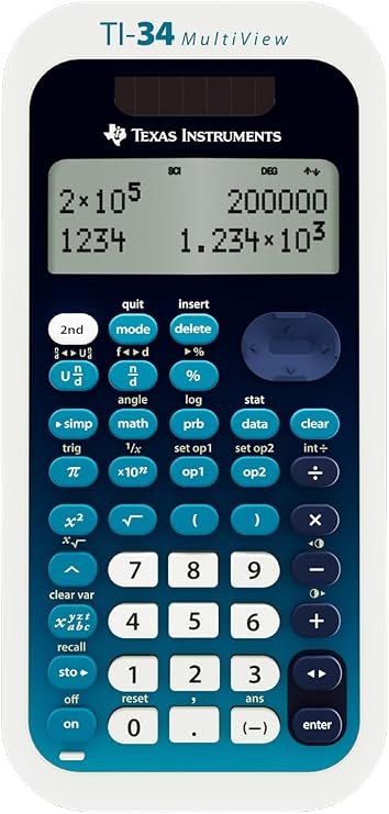 Texas Instruments TI-34 MultiView Scientific Calculator