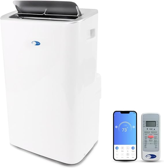 Whynter Portable Air Conditioner 12,000 BTU Smart Wi-Fi 450 SqFt ARC-0850XP