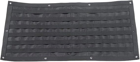 MagiDeal Tailgate Storage Bag Interior Storage Trunk Storage Bag Universal Cargo Organizer for Jk Tailgate Molle Panel, 73.3X36X2cm, Black