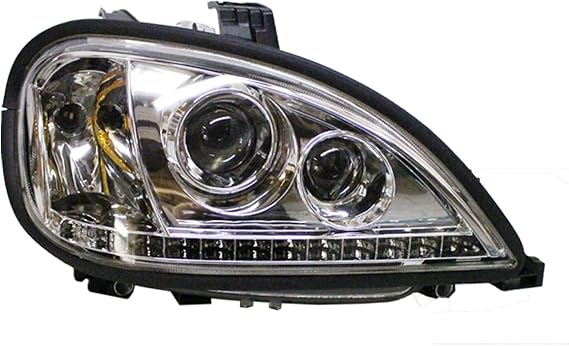 Headlight with LED Strip at Bottom - Passenger Side (Compatible with Freightliner Columbia)