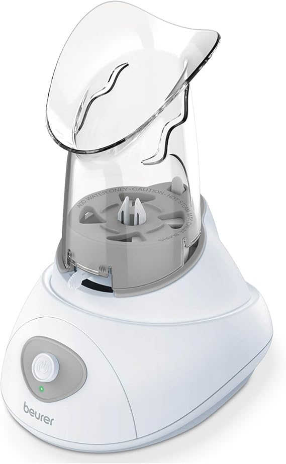 Beurer SI30 Steam Inhaler for Sinus Congestion & Allergies, Drug-Free, Quick 3-5 Minute Setup, Ultra-Quiet, Face Steamer with Variable Steam Control, Universal Mask, FSA/HSA Eligible
