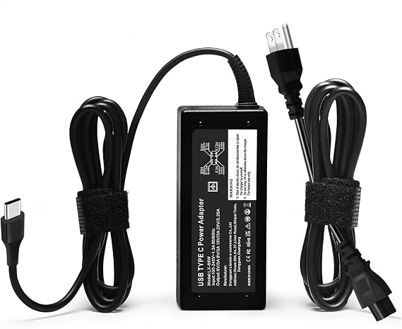 Replacement for 65W Dell Laptop Charger USB-C;Compatible with Dell Latitude/Dell Pro 14 16/XPS 65 Watt USB Type C AC Power Adapter Cord