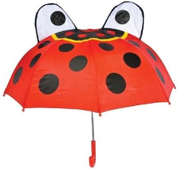 Kids Umbrella - Childrens 18 Inch Rainy Day Umbrella - Ladybug