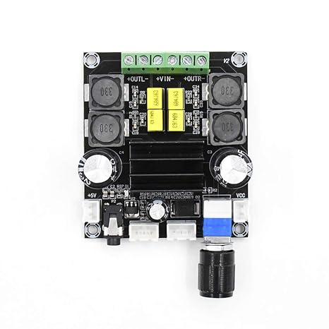 Taidacent XH-M568 2 Channel Stereo Amplifier TPA3116D2 Amplifier Speaker 100W*2 High-Power Digital Audio Power Amplifier Board