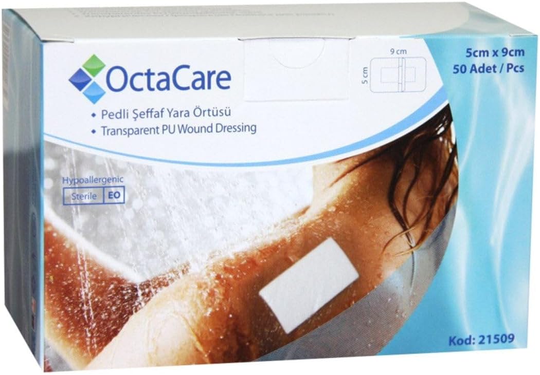 Octacare Transparent Wound Cover 5Cmx9Cm 50 Pieces