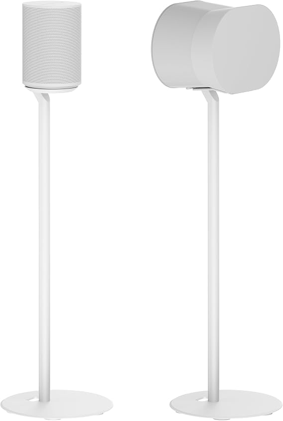 ynVISION.DESIGN Floor Stands for Sonos Era 100, SL, 300, 2 Pack, White