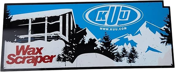 KUU Ski Wax Scraper 5mm Durable Plastic Ski & Snowboard Wax Scraper Tool for Wax Removal, Hot Wax Tuning, Ski Waxing Kit, Snowboard Wax Kit, and Ski & Snowboard Base Maintenance