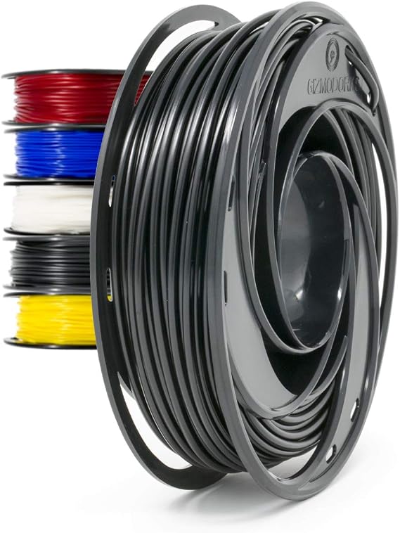 Gizmo Dorks Flexible TPU 3D Printer Filament 3mm (2.85mm) 200g, Black