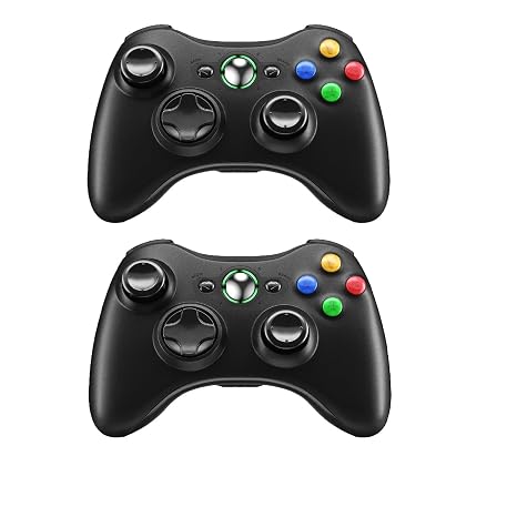 Prodico Xbox 360 Wireless Controller 2 Pack, 2.4G Wireless Controller for Xbox 360 & Slim PC Windows 7
