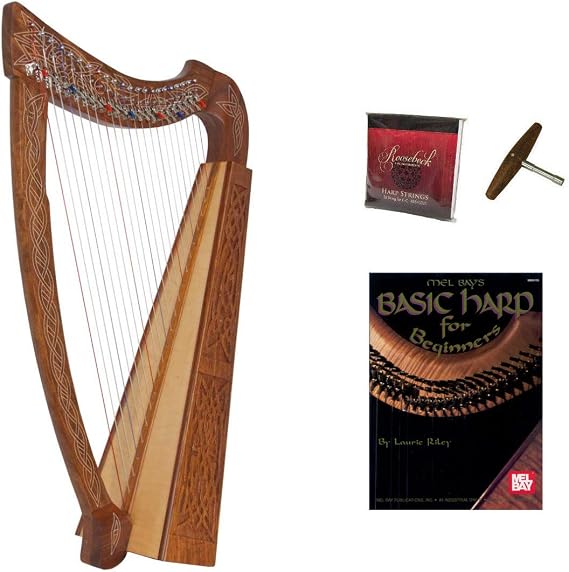 Roosebeck 22-String Heather Harp w/Chelby Levers, Extra Strings, Tuning Tool & Play Book