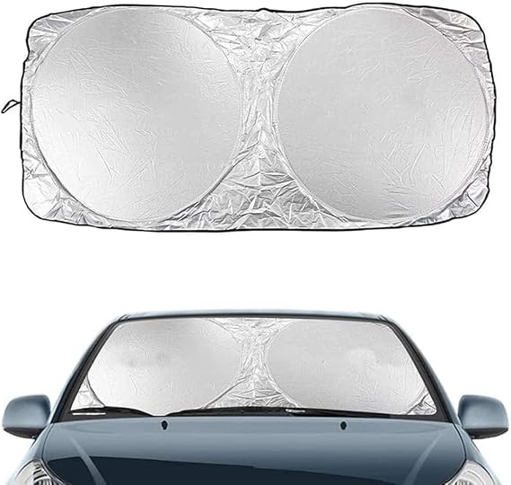 Car Windshield Sun Shade for Fiat Ottimo 2014-2018, Full Coverage Front Window Sunshade Cover Foldable Block UV Rays Interior Custom Accessories,A/150 * 70
