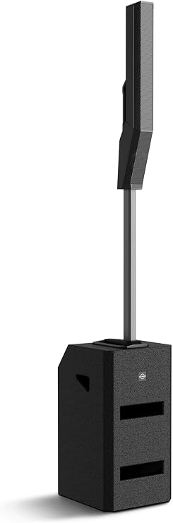 LOTAWAY EQ-800 Powered Column PA System with 12" Subwoofer, 3300W Portable Active Line Array Speaker with 4-Channel Mixer Bluetooth TWS DSP for DJ, Church, Wedding, Party, Gig