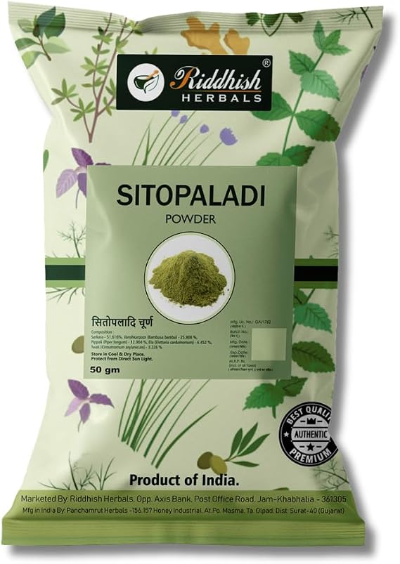 Sitopaladi Powder Pack of 1 (50 g) | Traditional Botanical Blend | Plant Based Powder | No Artificial Additives