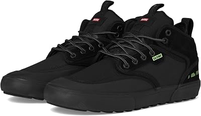 Globe Mens Motley Mid Skate Shoe, BlackLimeSummit, 8