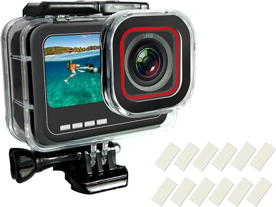 SHOOT Waterproof Housing Case for Insta 360 Ace Pro Diving Protective Underwater Shell with Quick Release Bracket & Thumbscrew Accessories