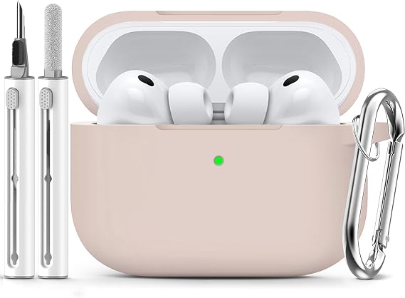 Ljusmicker for AirPods Pro 3 Case 2025 with Cleaner Kit,Milk Tea