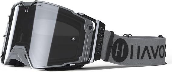 Havoc Racing Helios Goggles - For Motocross, Dirt Biking, ATV, UTV - UV Blocking Anti-Fog Goggles
