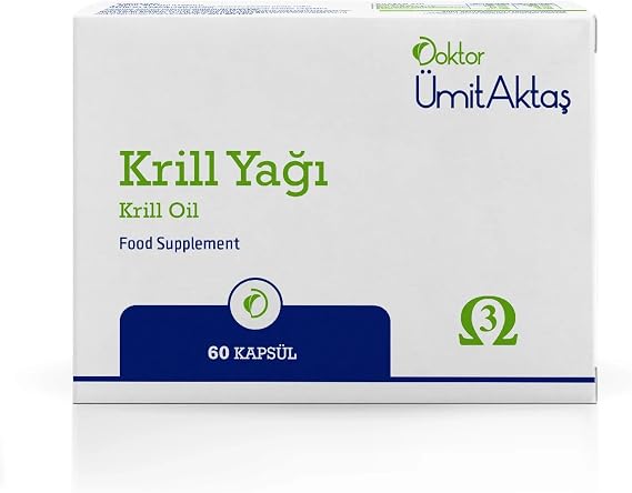 Dr. Ümit Aktaş Krill Oil - 60 Airtight Non-Oxid Capsules Containing Choline and Astaxanthin