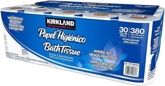 Kirkland Signature Bath Tissue, 2-Ply, 425 sheets, 30 rolls