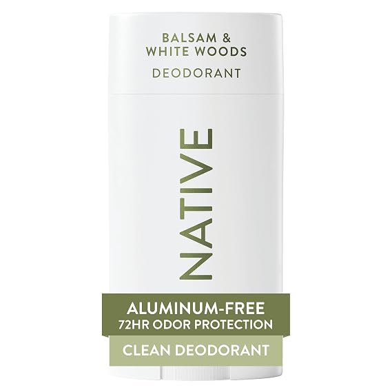 Native Deodorant Contains Naturally Derived Ingredients, 72 Hour Odor Control, Deodorant for Women and Men, Aluminum Free, Balsam & White Woods 2.65oz
