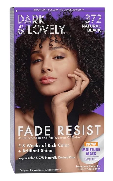 Dark & Lovely Color #372 Natural Black (3 Pack)