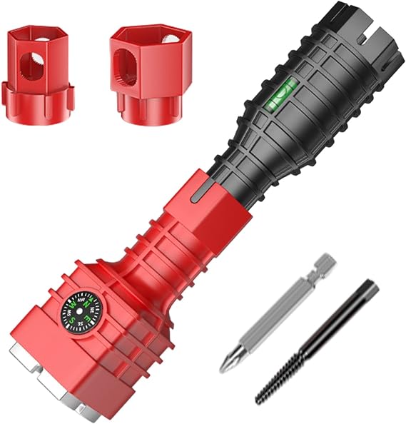 Sink Wrench Faucet Tool, 24-in-1Multi-purpose Wrench Plumbing Tool, Faucet and Sink Installer for Toilet Bowl, Sink, Bathroom, Kitchen Plumbing and More