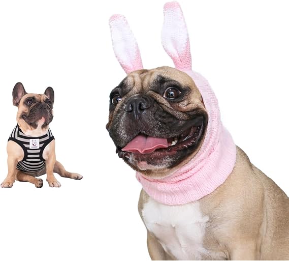 iChoue Black Shirt and Bunny Muff - L